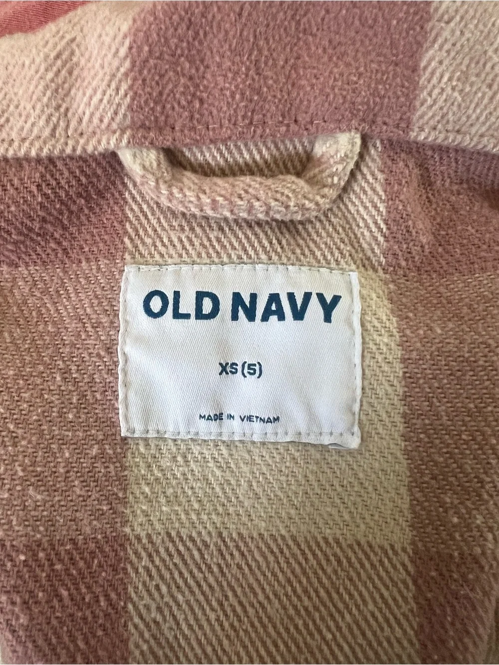 Old Navy Kids' Pink Plaid Shacket - Pink & Cream